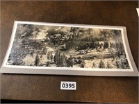 Photo original 1905 Panoramic Lumber Rare