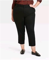 (2X) Women's High-Rise Tapered Pants