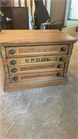 Antique spool cabinet, 23 inches wide 16 inches