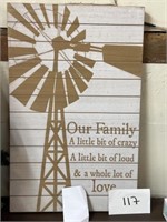 15x24 windmill wall art