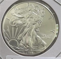 2011 American Eagle Silver GEM BU