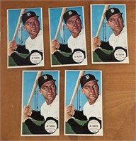 Of) 5 1964 Al Kaline topps giants baseball cards/1