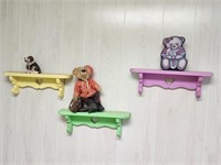 Wooden Shelves With Other Items