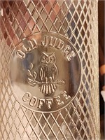 Old Judge Coffee Jar with Lid