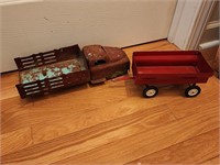 Pressed Steel Truck and Grain Wagon