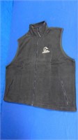 Ducks Unlimited Black Fleece Vests Size Xxl  A