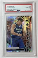 2023 Prizm Fractal #2 Luka Doncic Silver PSA 10!