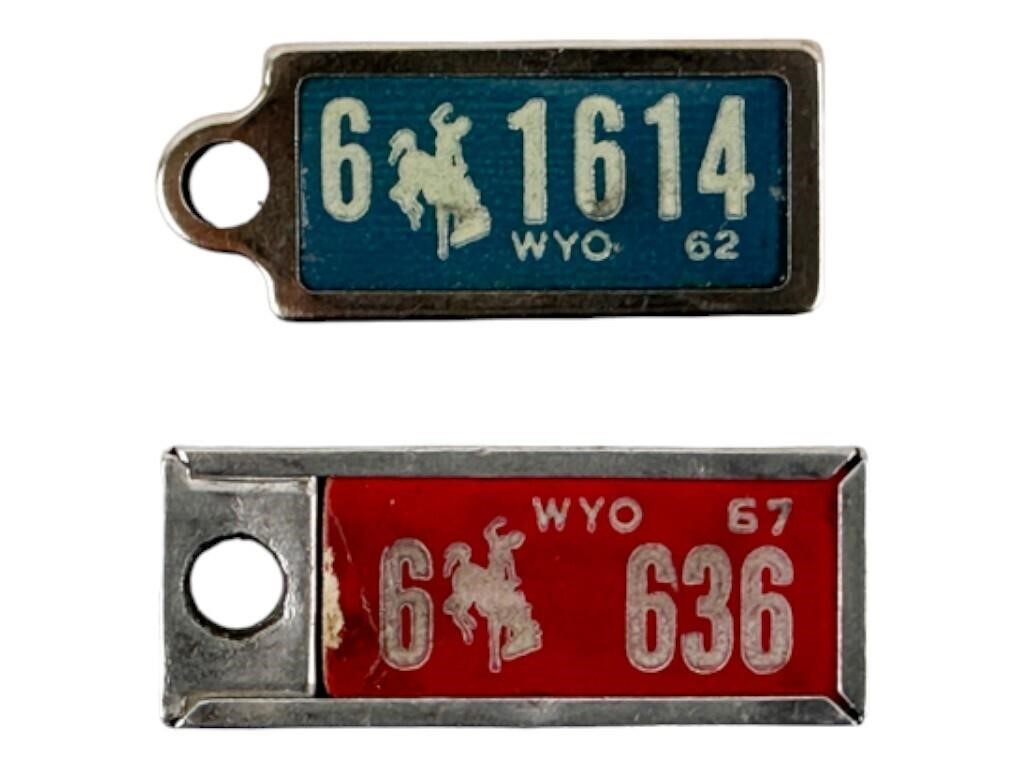 1962 & 1967 Wyoming Carbon County DAV Tags