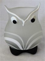 Art Glass Owl Vase
