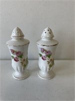 Rose Pattern Salt and Pepper Shakers
