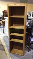 Nice pine wood bookshelf,  3 adjustable shelves