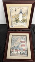 PAIR OF LIGHTHOUSE PRINTS