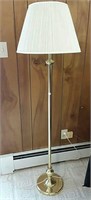 Floor Lamp with brass look base  58" tall