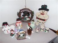 Snowmen Decorations lot