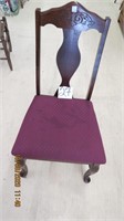 Set of 4 Slipper Foot Mahagony Dining Room Chairs