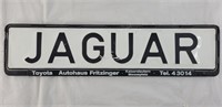 Jaguar decorative license plate