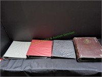 (3) 3 Ring binders & Official Money Ledger Noteboo