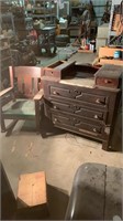 Vintage dresser and rocker