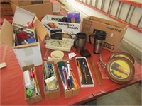 PENS, OFFICE SUPPLIES, INSULATED MUGS, PICTURES