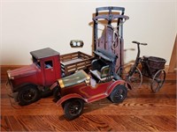 Model Trucks, Vintage Sled, Tricycle Planter