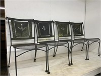 4 METAL CHAIRS