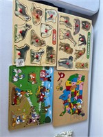 VTG WOODEN PUZZLES