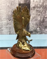 Small brass eagle figurine