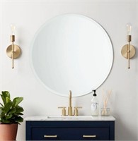 28" Modern Vanity Circle Mirror