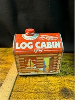 VINTAGE LOG CABIN SYRUP TIN CAN 100TH