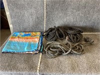 Rope and Microfiber Beach Towel Bundle