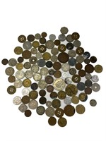 Lot of Foreign Coins & Tokens