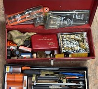 Tool Box Full of Gun Cleaning Supplies & Tools