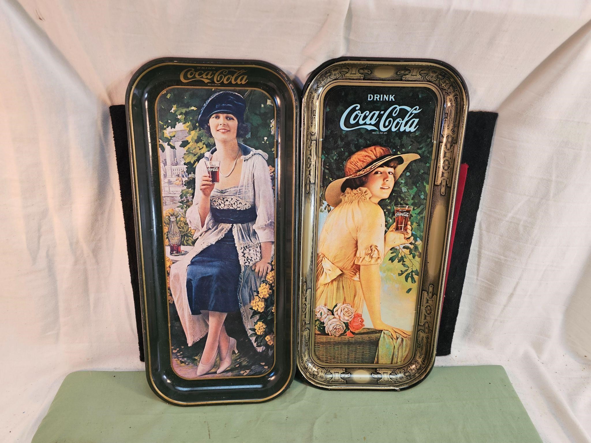 2 COCA COLA TRAYS