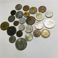 Lot Of 25 Assorted World Coins