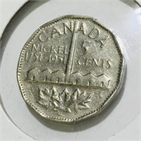 1751-1951 Canadian 5 Cent Coin