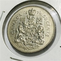 1970 Canadian 50 Cent Coin