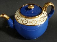 Sudlows England Blue & Gold Teapot