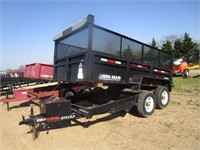 2012 Bri Mar DT61LP 12' T/A Dump Trailer,