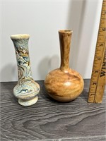 2 Small Vases