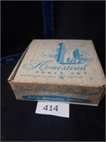 Vintage Hospitality Federal Glass Co. Snack Set