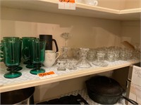 Collection of Glasswares & Candle holders