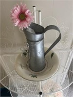 Pitcher, water bowl, flower vase