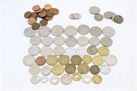 73 Wheat Pennies, Buffalo, Internat'l Coins+