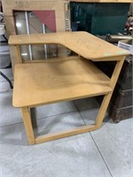 Large Wooden Corner Table 29 X 29 " - Imperial