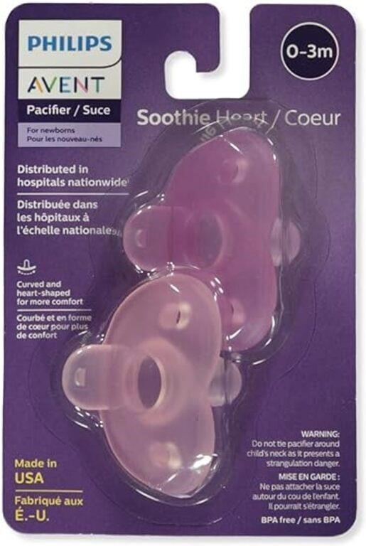 Avent 2pcs Soothie Shapes Pacifiers (0-3M)-7pack