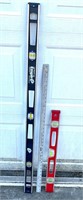 2 & 4 FT LEVELS, METAL YARD STICK