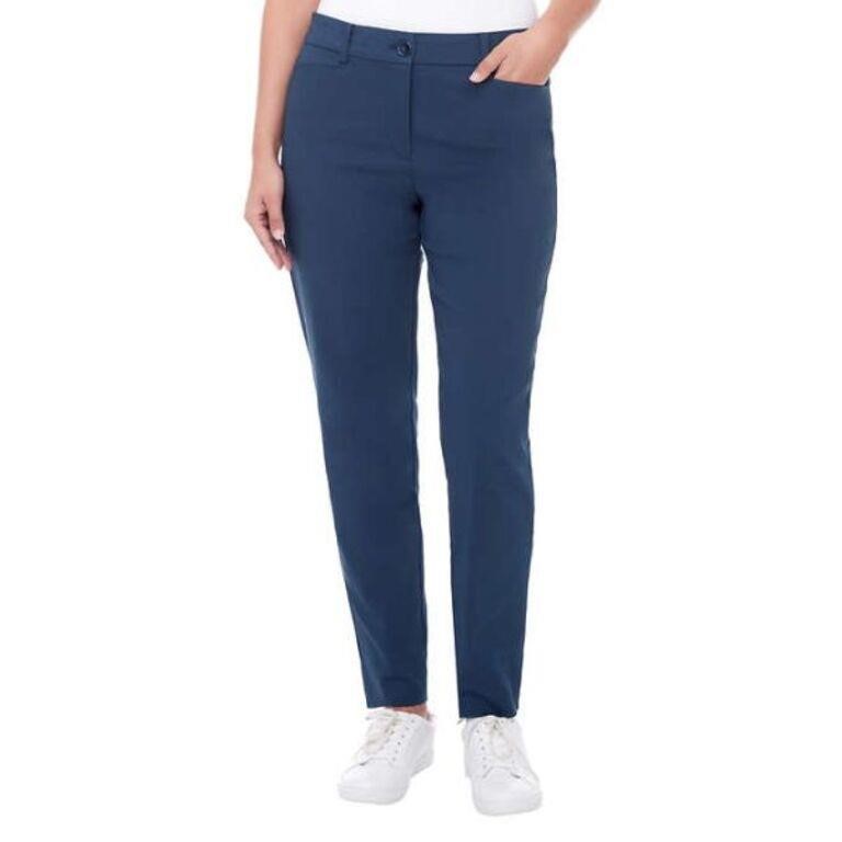 UP! Women's 10 Stretch Sateen Pant, Blue 10