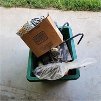 Cleanout..Recycle Tote with Misc Tools, etc