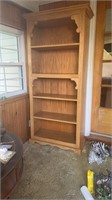 Handcrafted oak bookcase