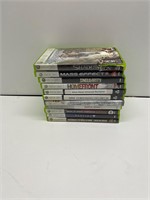 10 Xbox 360 games various titles